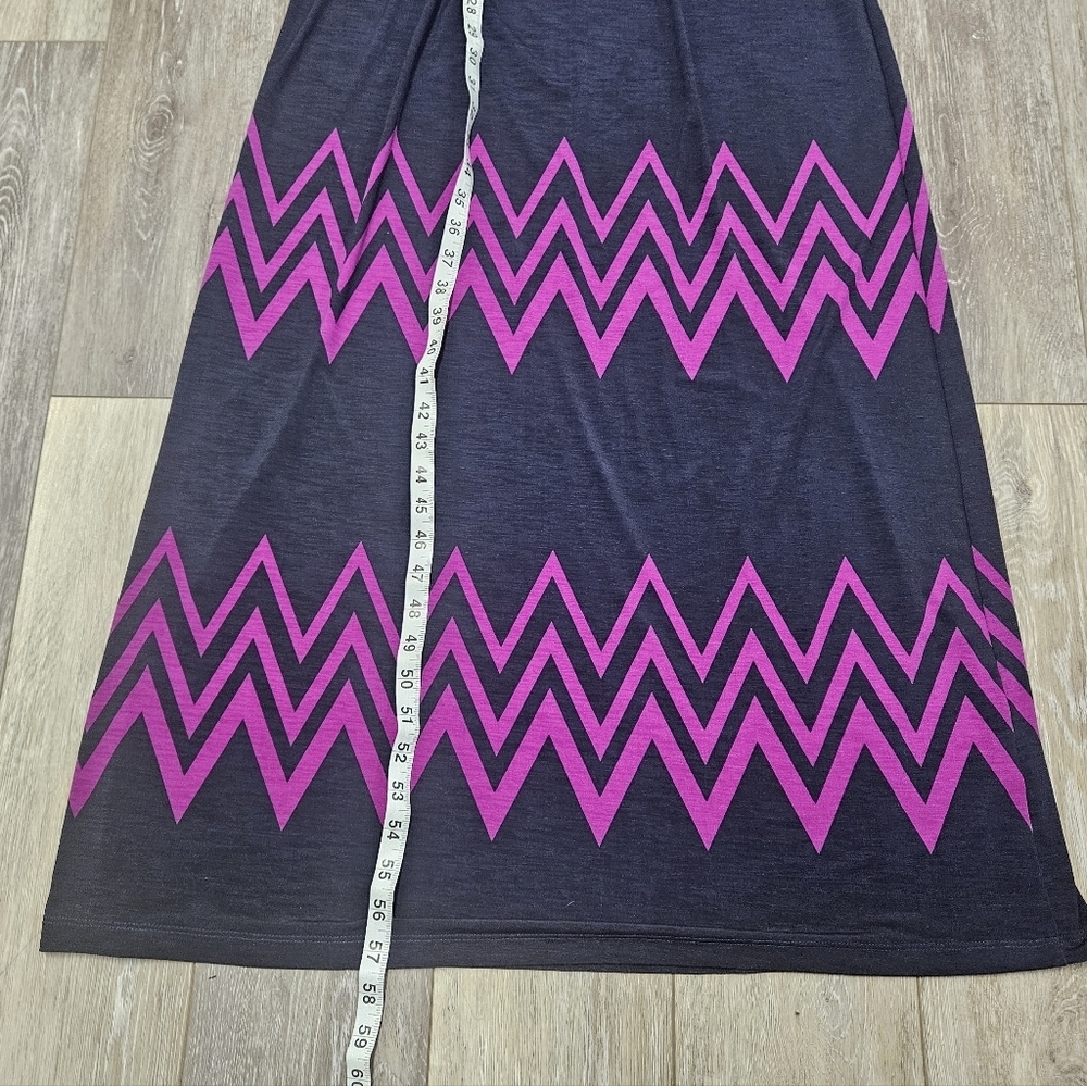 41 Hawthorn Stitch Fix Blouson Maxi Dress Sleeveless Geometric Women's Small - Picture 6 of 10